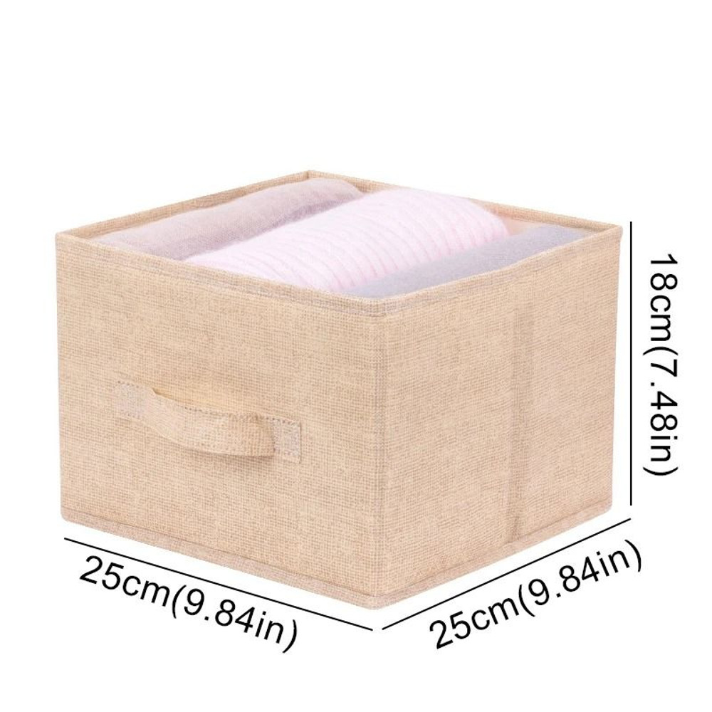 Cotton Linen Hanging Storage Organizer With Drawers For Closet And Wardrobe 8