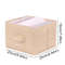 Cotton Linen Hanging Storage Organizer With Drawers For Closet And Wardrobe 8