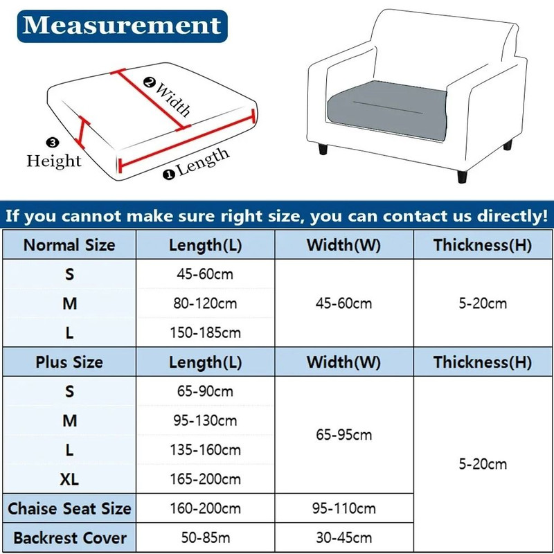 Waterproof Stretch Sofa Cushion Cover With Removable Jacquard Fabric Protector 3