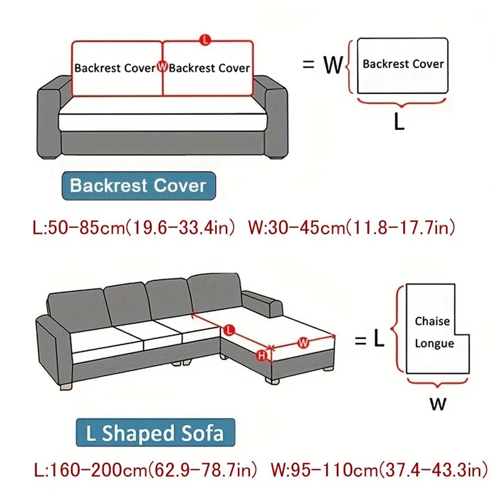 Waterproof Stretch Sofa Cushion Cover With Removable Jacquard Fabric Protector 4