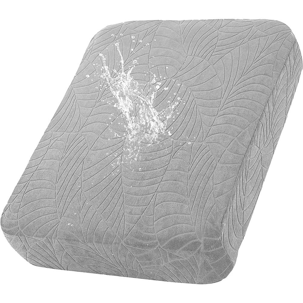 Waterproof Stretch Sofa Cushion Cover With Removable Jacquard Fabric Protector 14