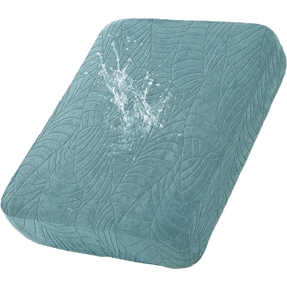 Waterproof Stretch Sofa Cushion Cover With Removable Jacquard Fabric Protector 15