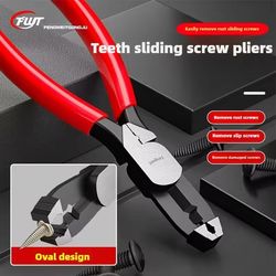 multi functional screw removal pliers with wire stripping and rusty screw extractor