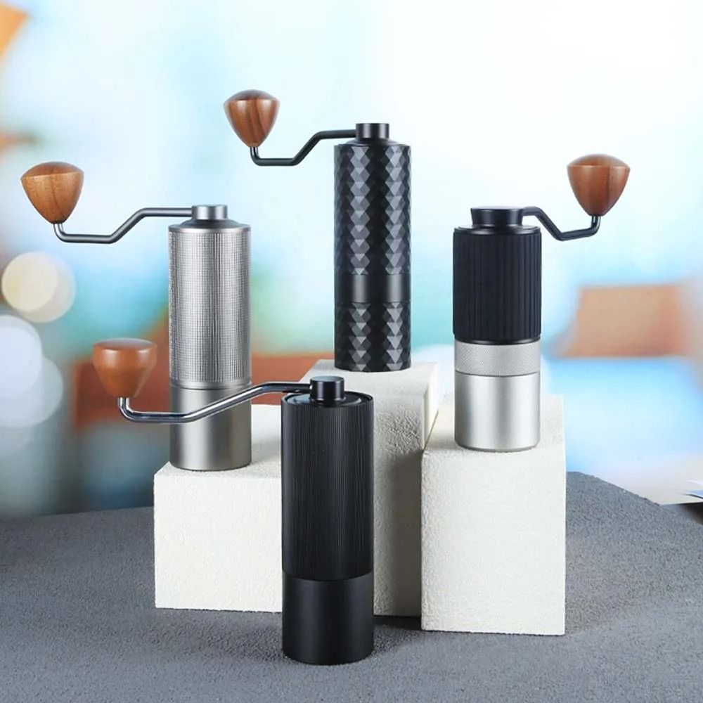 Professional Manual Coffee Grinder With Adjustable Stainless Steel Burr 0