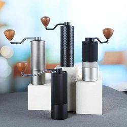 professional manual coffee grinder with adjustable stainless steel burr