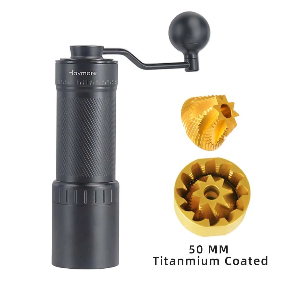 Professional Manual Coffee Grinder With Adjustable Stainless Steel Burr 9