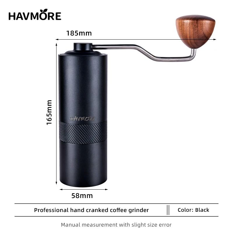 Professional Manual Coffee Grinder With Adjustable Stainless Steel Burr 11