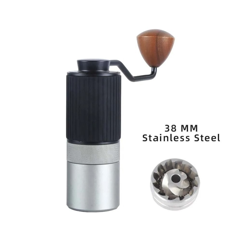 Professional Manual Coffee Grinder With Adjustable Stainless Steel Burr 7