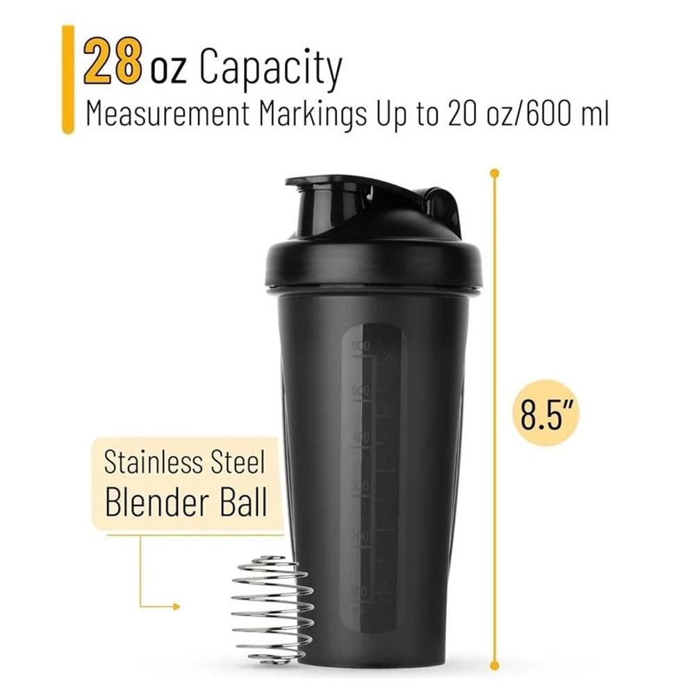 Protein Shaker Bottle 20oz Leakproof Mixer Cup For Gym And Fitness Enthusiasts 5