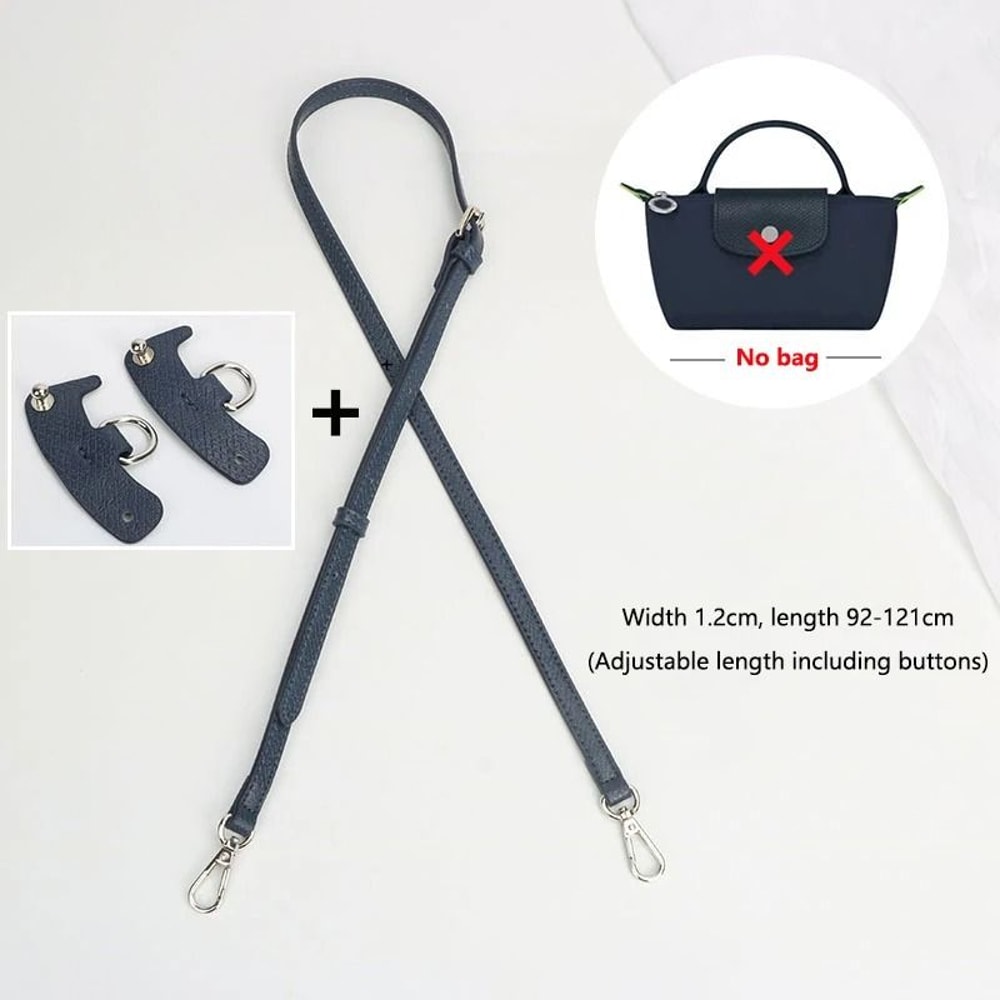 Genuine Leather Shoulder Strap Set For Longchamp Mini Bags 20