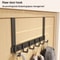 Over The Door 6 Hooks Organizer Rack For Clothes Coats Hats And Towels 1