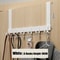 Over The Door 6 Hooks Organizer Rack For Clothes Coats Hats And Towels 6