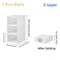 6 Layer Shoe Storage Organizer Foldable Transparent Stackable Shoe Box Cabinet 7