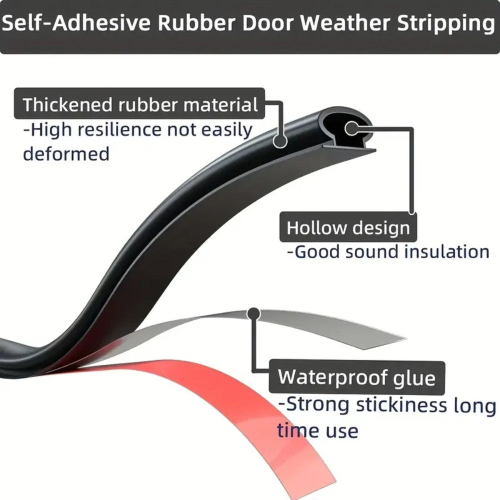 Weather Sealing Strip For Windows And Doors Soundproof And Dustproof Foam Roll 2