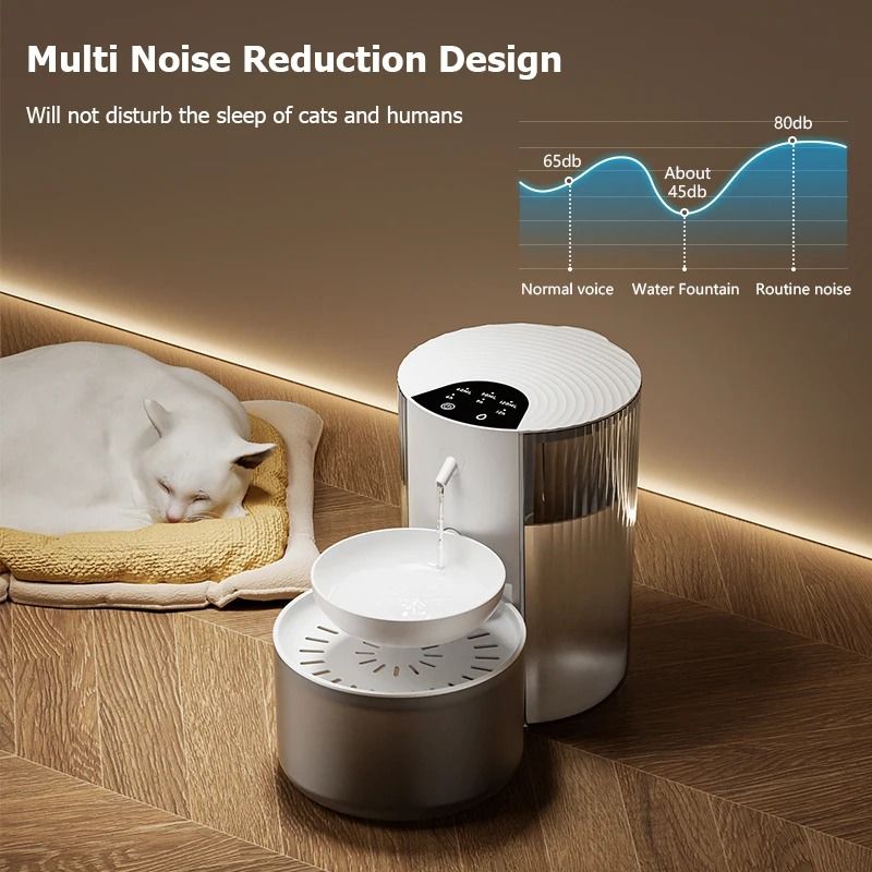 Smart Pet Water Dispenser Wireless Automatic Fountain For Cats And Dogs 3