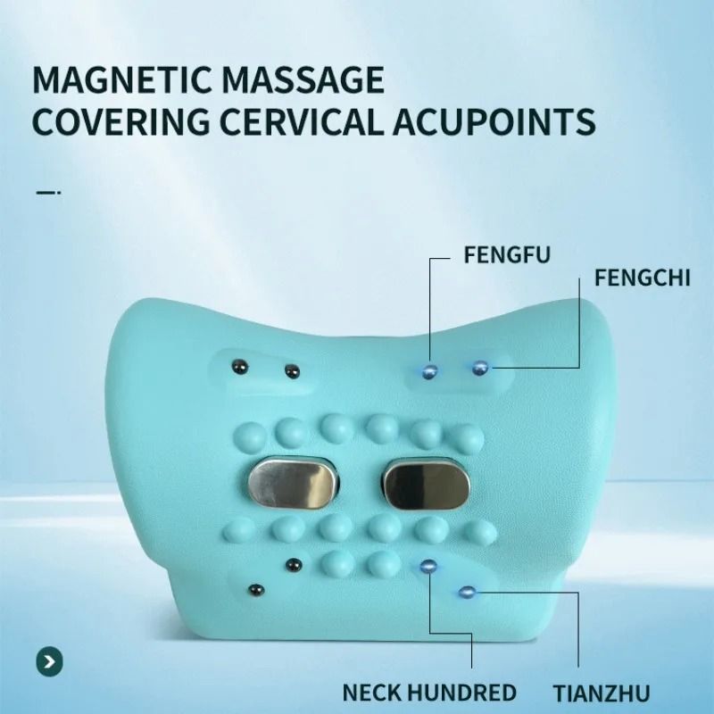 MultiFunctional Electric Neck Massage Pillow Hot Compress Pulse Therapy And Vibration Relief For N 6