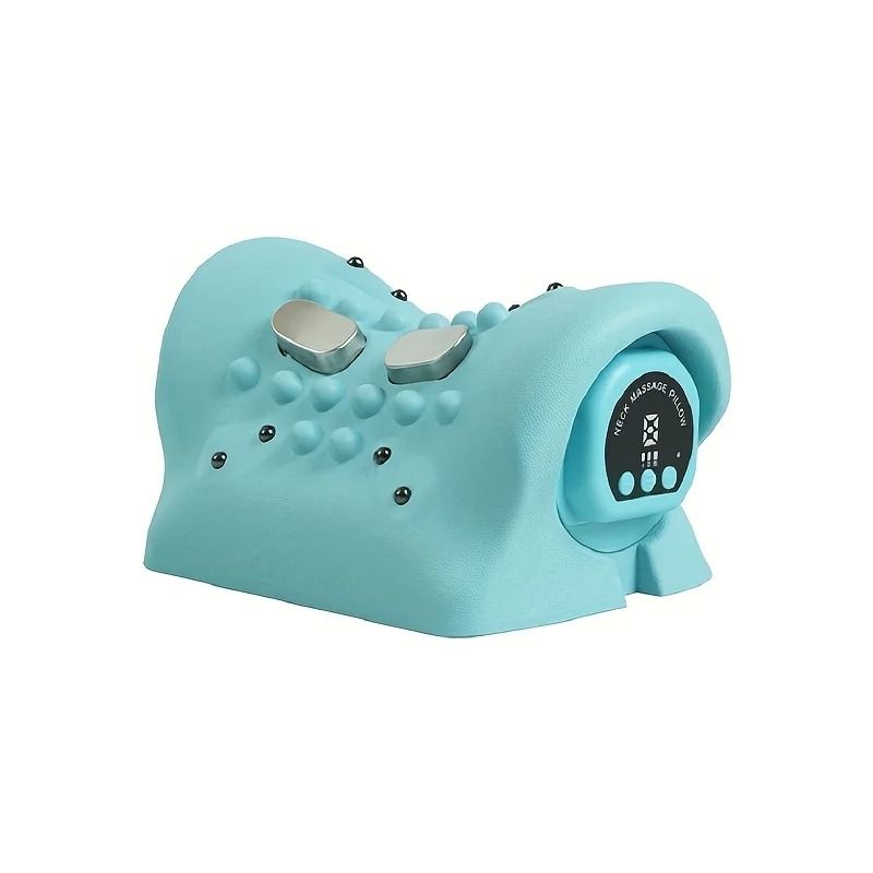MultiFunctional Electric Neck Massage Pillow Hot Compress Pulse Therapy And Vibration Relief For N 8