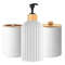 Bathroom Countertop Organizer And Soap Dispenser Set 8