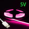USB 5V COB LED Strip Light UltraThin Multicolor Tape 12