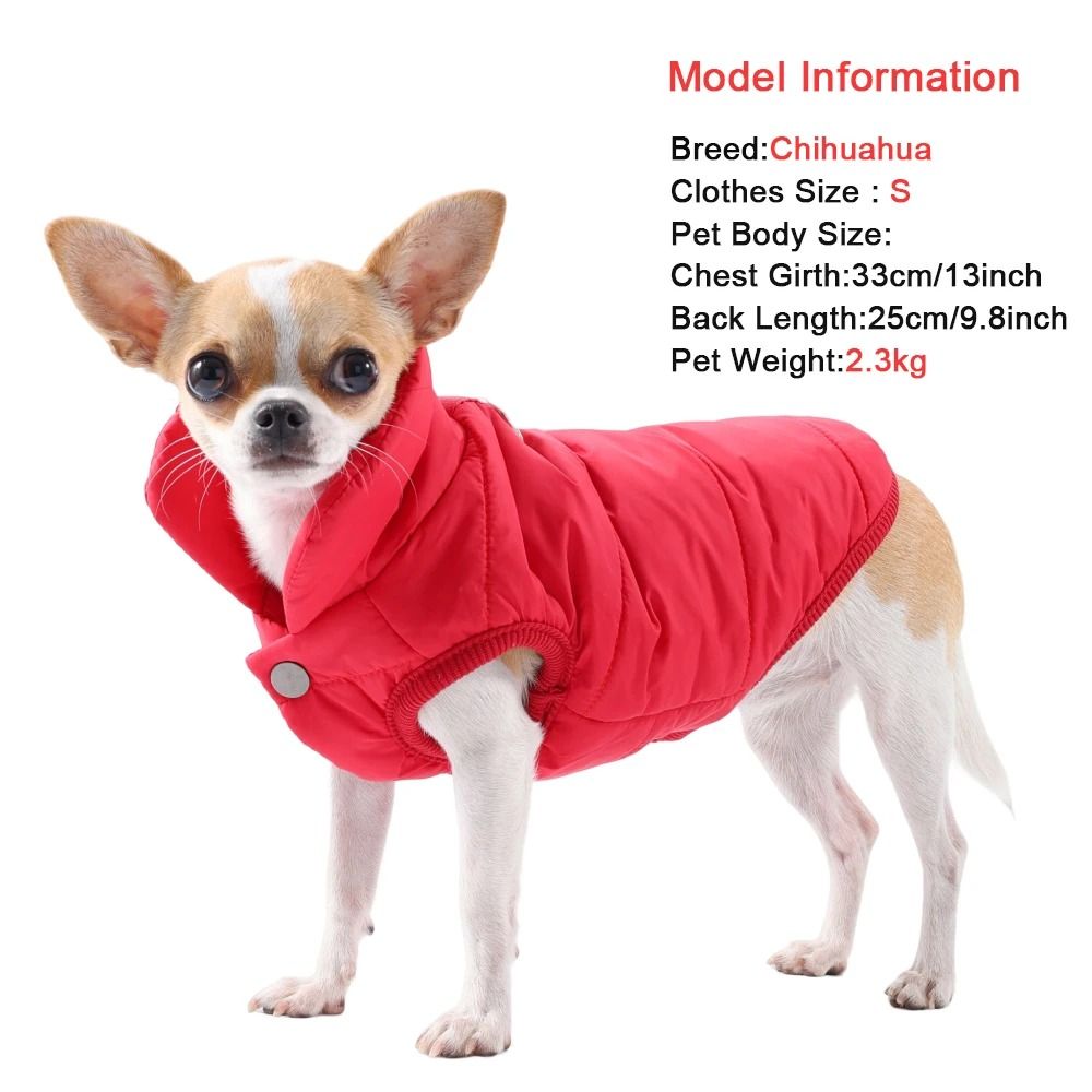 Waterproof Winter Fleece Jacket For Small Dogs And Cats 1