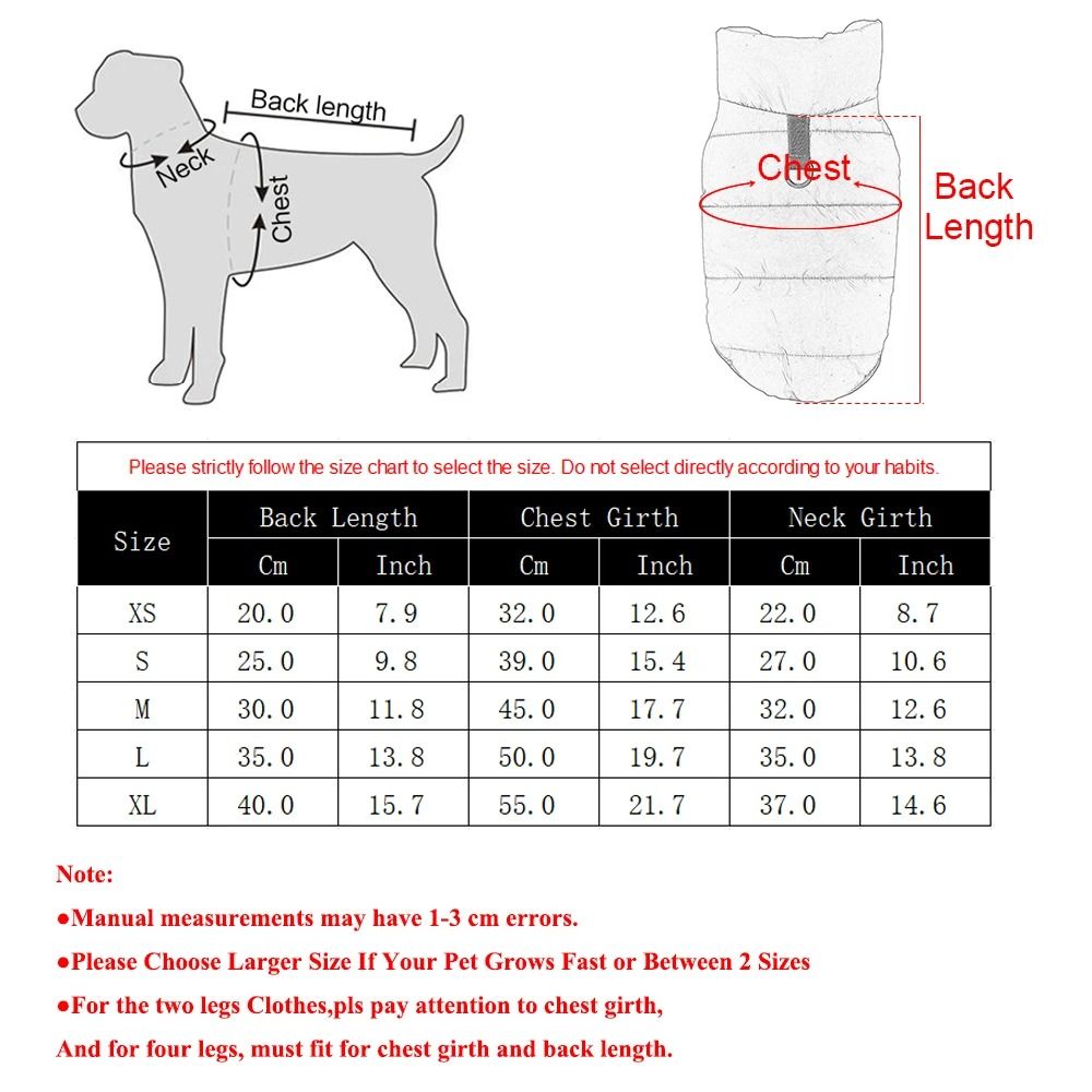 Waterproof Winter Fleece Jacket For Small Dogs And Cats 5