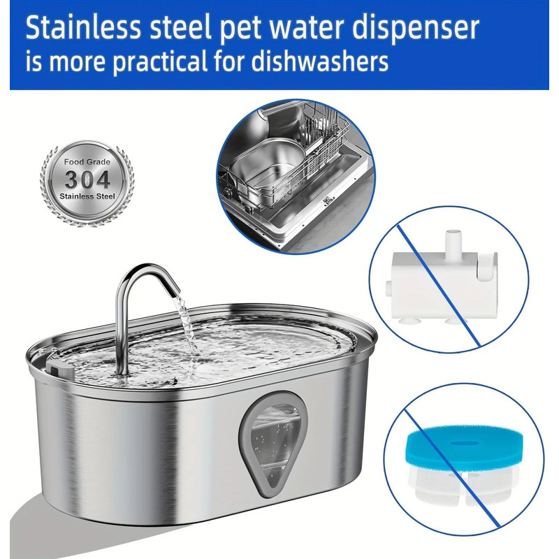 Automatic Pet Water Fountain With LED Light 35L Capacity 5