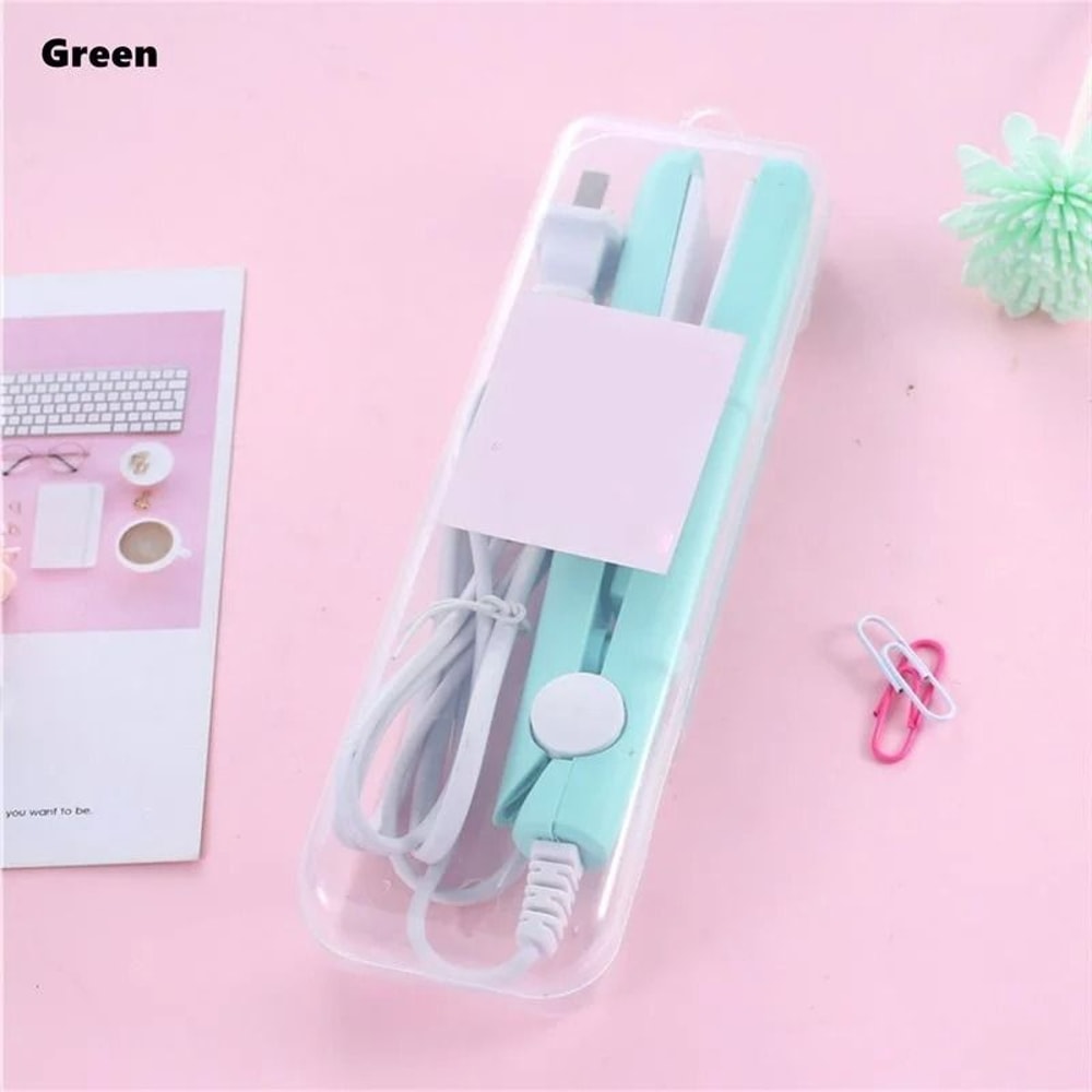 Mini Hair Straightener And Curler With Ceramic Plates 9