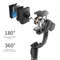 Foldable Gimbal Stabilizer Selfie Stick With Bluetooth Remote And Tripod 3