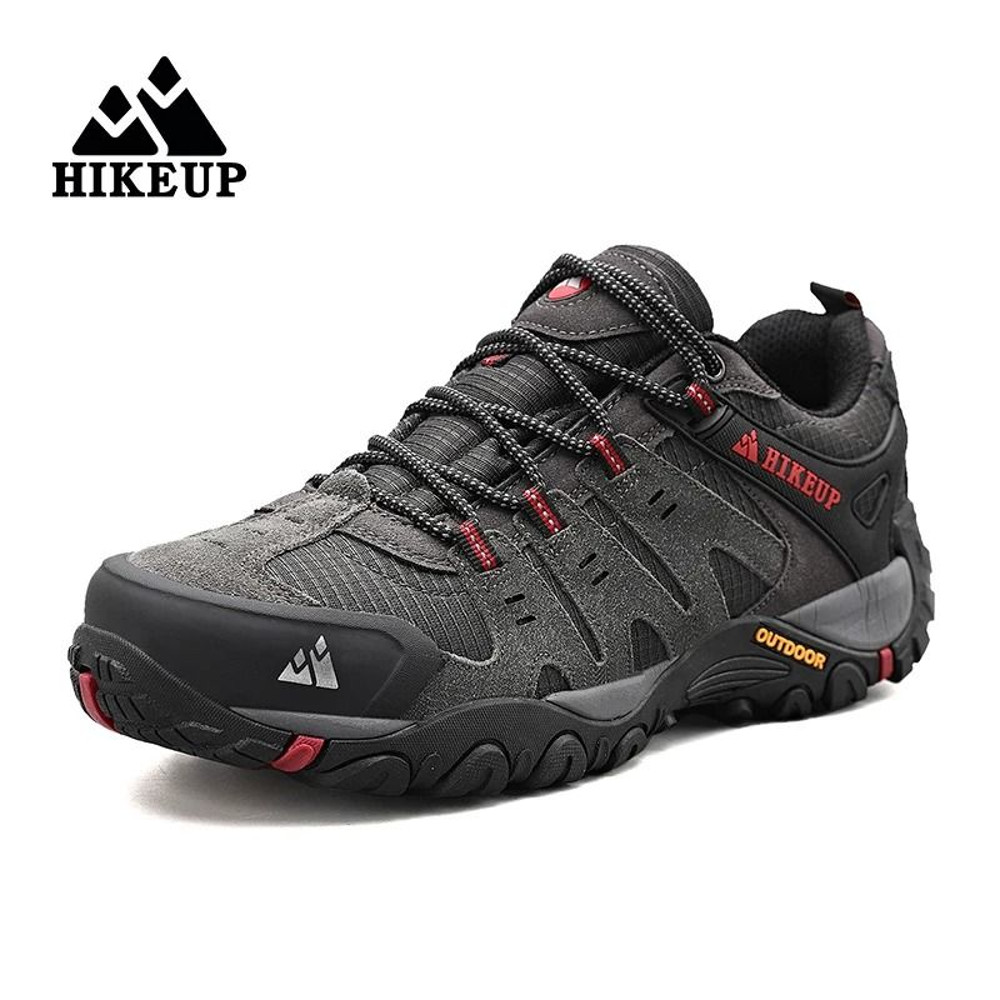 Mens Suede Leather Hiking Shoes For Outdoor Adventure 0