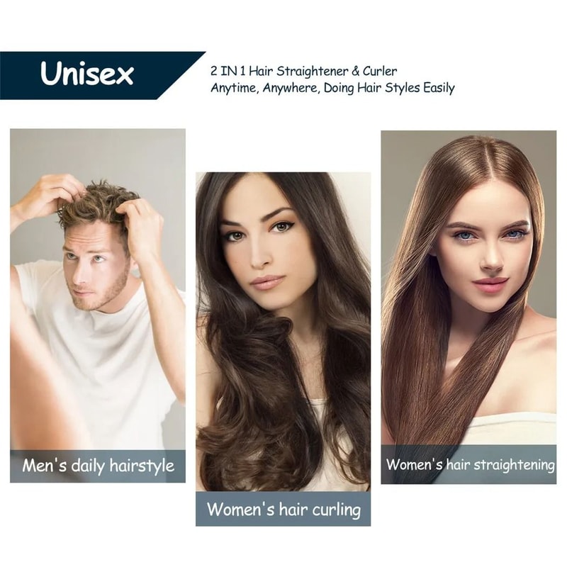 Mini 2in1 Hair Straightener And Curler 5