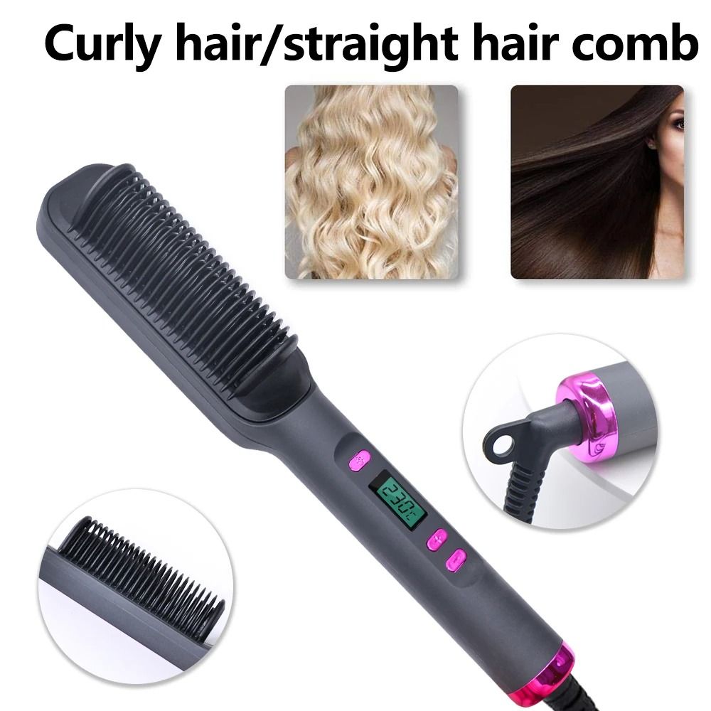 Electric Hot Comb Straightening Brush With Negative Ion Technology And AntiScald Design 6