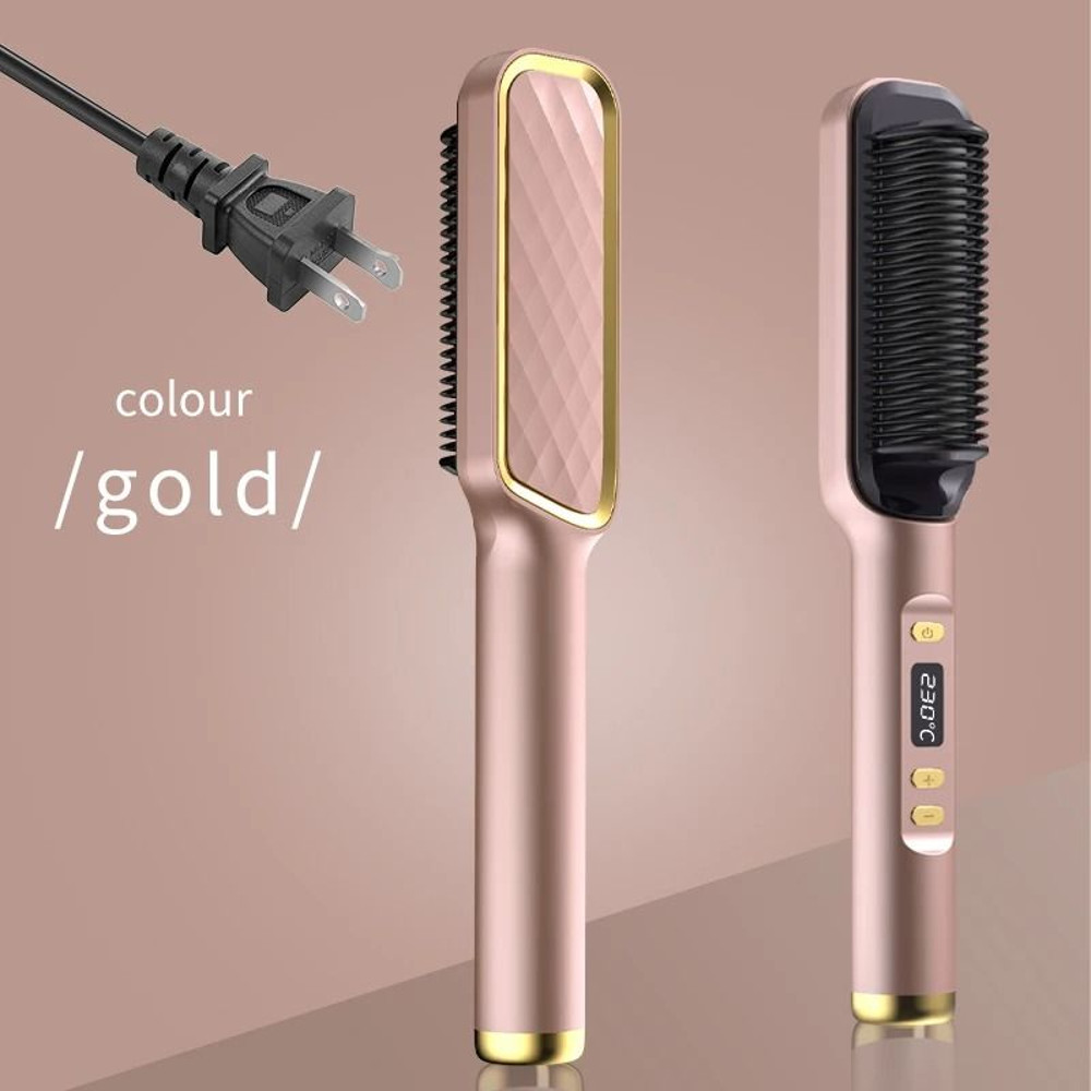 Electric Hot Comb Straightening Brush With Negative Ion Technology And AntiScald Design 22