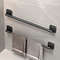 SelfAdhesive Bathroom Towel Holder  No Drilling WallMount Towel Rack In White Or Black 0