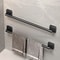 SelfAdhesive Bathroom Towel Holder No Drilling WallMount Towel Rack In White Or Black 0