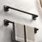 SelfAdhesive Bathroom Towel Holder  No Drilling WallMount Towel Rack In White Or Black 3
