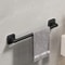 SelfAdhesive Bathroom Towel Holder No Drilling WallMount Towel Rack In White Or Black 7