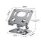 Foldable 360 Rotating Mobile Phone Tablet Stand Adjustable Height AntiSlip And Hollow Design For 6