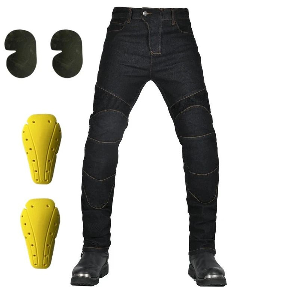 Mens Motorcycle Riding Jeans  AntiFall Protective Pants For All Seasons 0