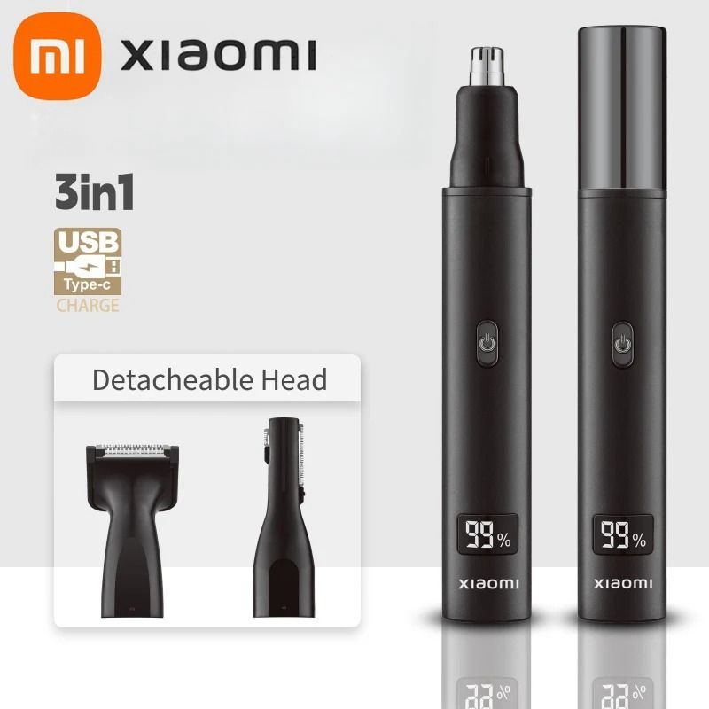 3in1 Electric Nose And Ear Hair Trimmer Rechargeable Painless Grooming Kit For Men 1