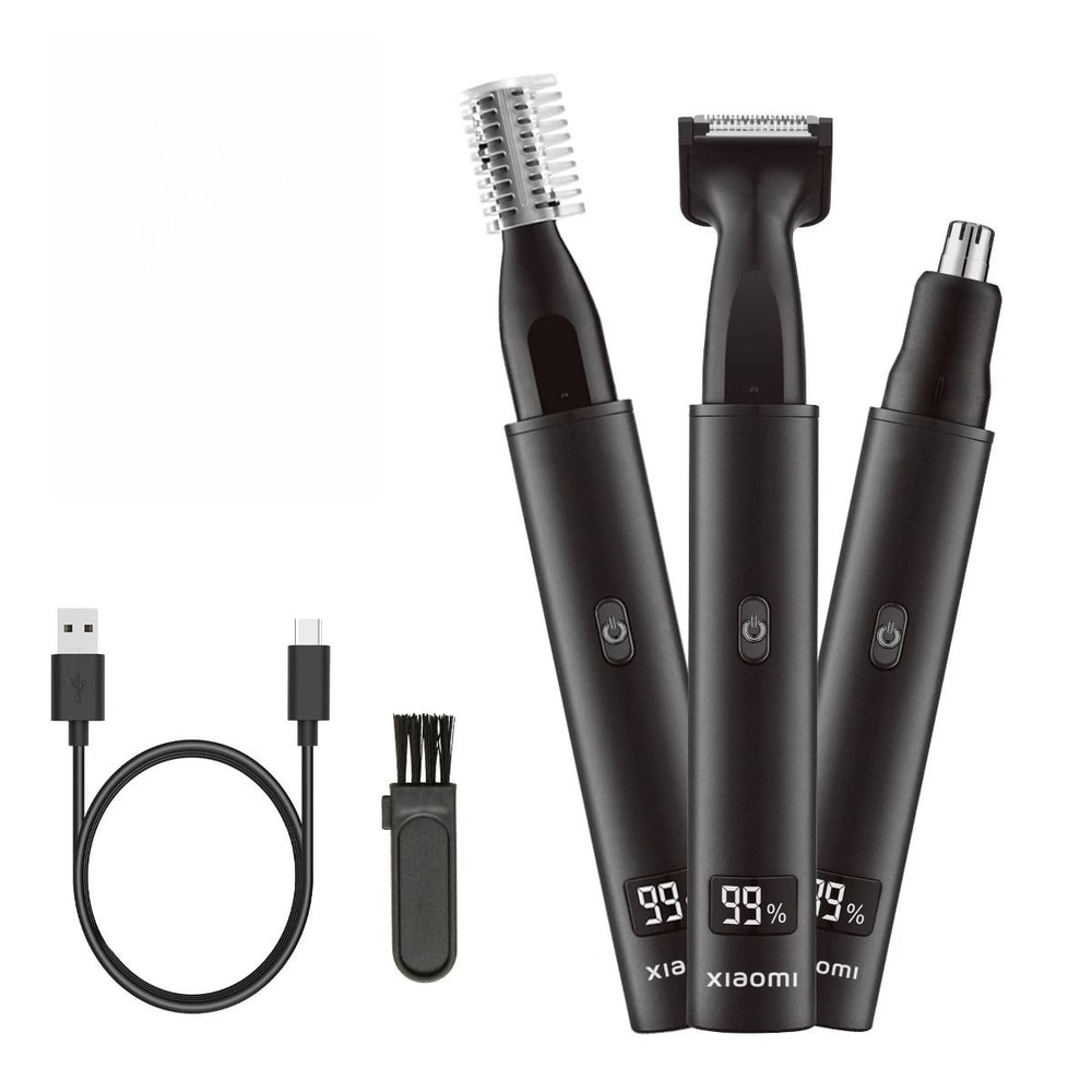 3in1 Electric Nose And Ear Hair Trimmer Rechargeable Painless Grooming Kit For Men 2