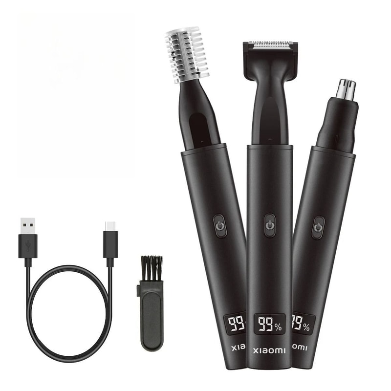 3in1 Electric Nose And Ear Hair Trimmer Rechargeable Painless Grooming Kit For Men 2