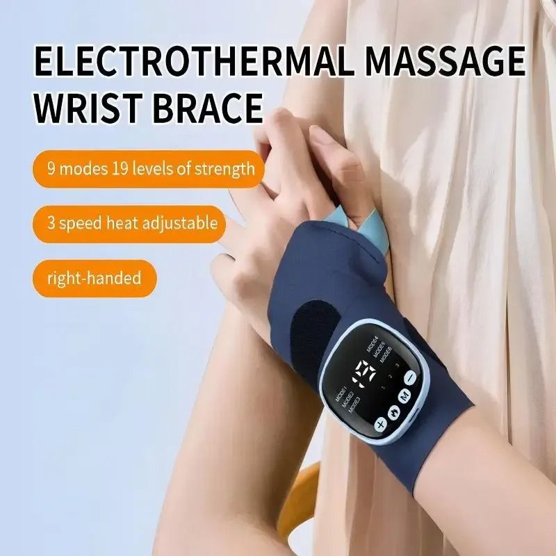 Cordless Wrist Massager USB Rechargeable Wrist Brace Wrap For Carpal Tunnel And Fatigue Relief 0
