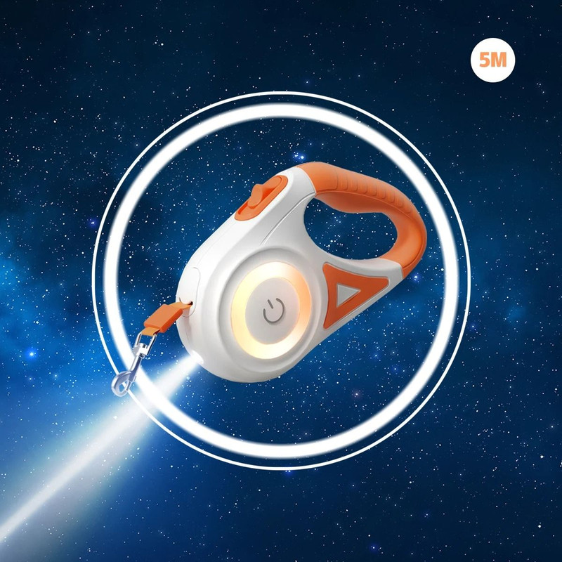 LED Retractable Dog Leash With Light For Small Medium And Large Pets 9