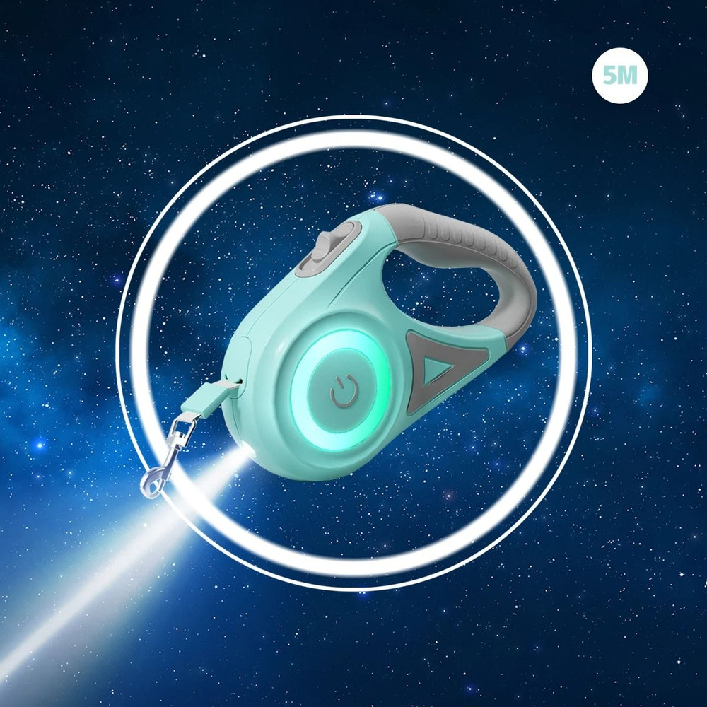 LED Retractable Dog Leash With Light For Small Medium And Large Pets 10