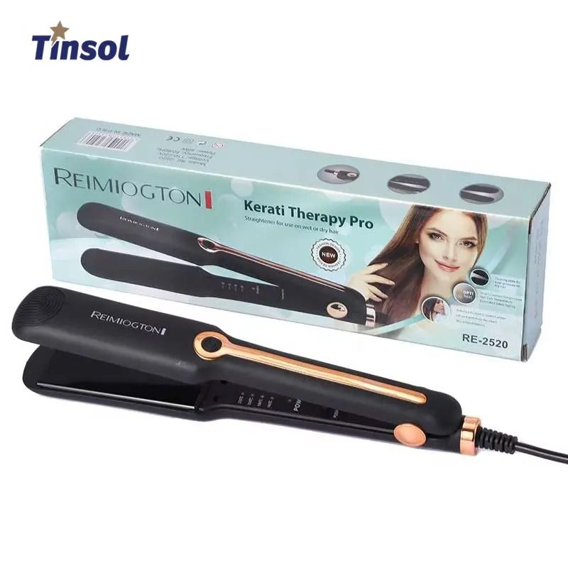 Professional Hair Straightener And Curler Ceramic Flat Iron With Adjustable Temperature And Negativ 0