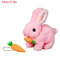 Electric Rabbit Plush Toy With Carrot Walking EarWiggling And TailWagging Interactive Bunny For Ki 11