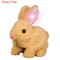 Electric Rabbit Plush Toy With Carrot Walking EarWiggling And TailWagging Interactive Bunny For Ki 14