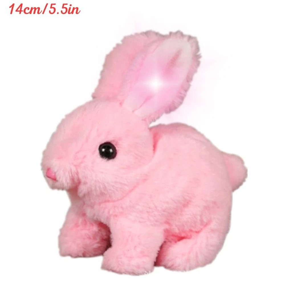 Electric Rabbit Plush Toy With Carrot Walking EarWiggling And TailWagging Interactive Bunny For Ki 15