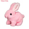 Electric Rabbit Plush Toy With Carrot Walking EarWiggling And TailWagging Interactive Bunny For Ki 6