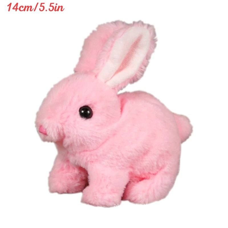 Electric Rabbit Plush Toy With Carrot Walking EarWiggling And TailWagging Interactive Bunny For Ki 6